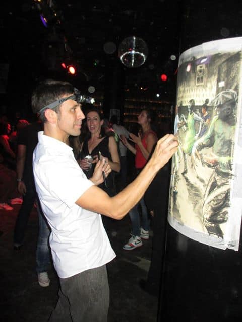 Oscar Romp Drawing in Club